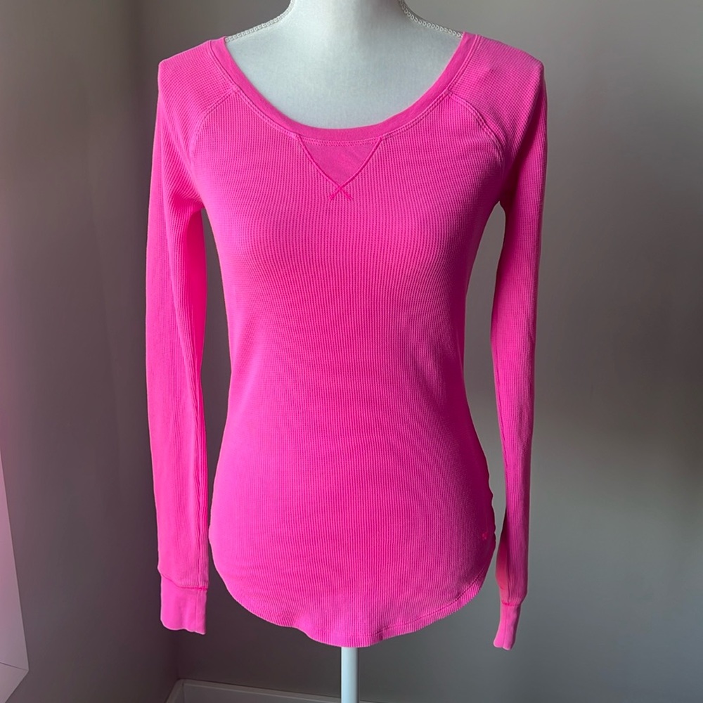 PINK Victoria’s Secret Pajama Waffle Top